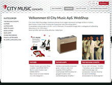 Tablet Screenshot of citymusic.dk